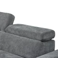 Dreamora left corner pakoworld corner sofa bed with storage space anthracite fabric 270x167x82cm