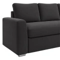 Βelle pakoworld reversible corner sofa bed anthracite fabric 236x164x88cm