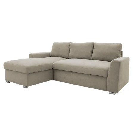 Corner sofa-bed right corner Belle pakoworld beige 236x164x88cm