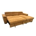 Left corner sofa-bed Lemance pakoworld camel fabric 255x168x82cm