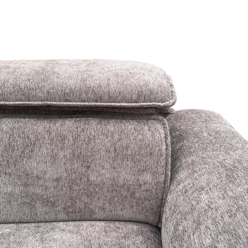 Left corner sofa-bed Lemance pakoworld grey fabric 255x168x82cm