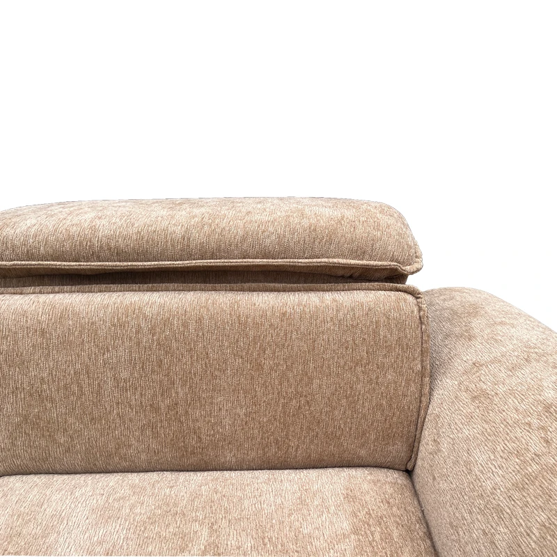 Left corner sofa-bed Lemance pakoworld beige fabric 255x168x82cm