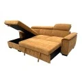 Right corner sofa-bed Lemance pakoworld camel fabric 255x168x82cm