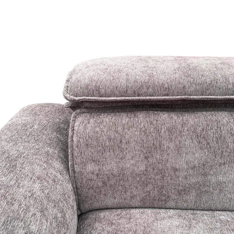 Right corner sofa-bed Lemance pakoworld grey fabric 255x168x82cm