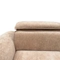 Right corner sofa-bed Lemance pakoworld beige fabric 255x168x82cm