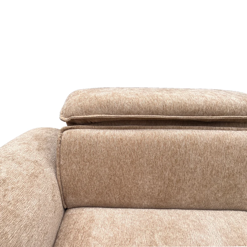 Right corner sofa-bed Lemance pakoworld beige fabric 255x168x82cm