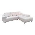 Left corner sofa Londe pakoworld beige fabric 273x211x92cm
