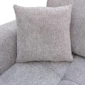 Right corner sofa Londe pakoworld grey beige fabric 273x211x92cm