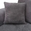 Right corner sofa Londe pakoworld grey fabric 273x211x92cm