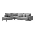 Corner sofa Maliva pakoworld right corner grey fabric 280x210x100cm