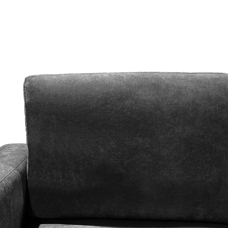 Right corner sofa Menande pakoworld anthracite fabric 248x160x89cm