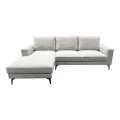 Right corner sofa Menande pakoworld ivory fabric 248x160x89cm