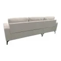 Right corner sofa Menande pakoworld ivory fabric 248x160x89cm