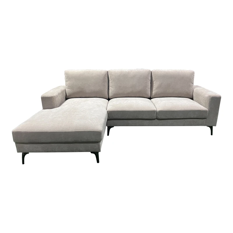 Right corner sofa Menande pakoworld beige fabric 248x160x89εκ