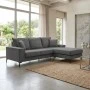 Reversible corner sofa Ravelma pakoworld anthracite fabric 241x168x87cm