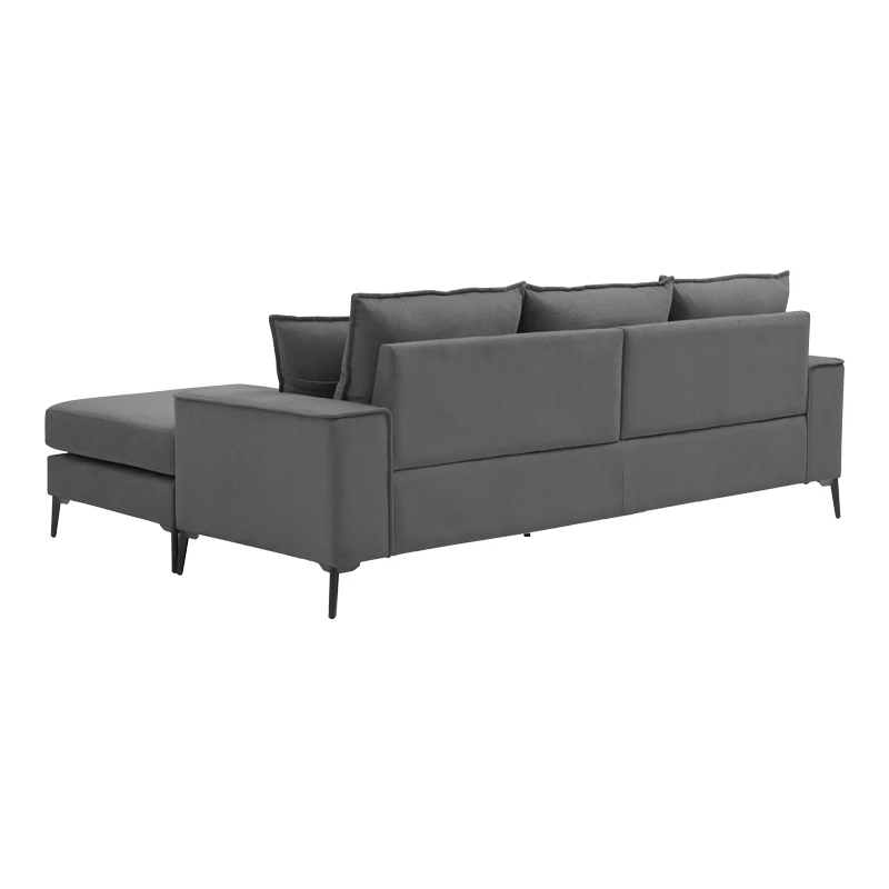 Reversible corner sofa Ravelma pakoworld anthracite fabric 241x168x87cm
