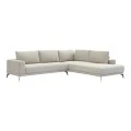 Left corner sofa Selio pakoworld beige fabric 300x240x100cm