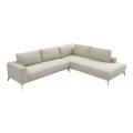 Left corner sofa Selio pakoworld beige fabric 300x240x100cm