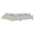 Left corner sofa Selio pakoworld beige fabric 300x240x100cm