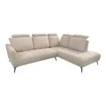 Left corner sofa Serkas pakoworld beige fabric 268x213x100cm
