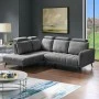 Right corner sofa Serkas pakoworld grey fabric 268x213x100cm