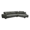 Corner sofa Vaneto pakoworld left corner anthracite fabric 287x208x85cm