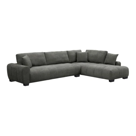 Corner sofa Vaneto pakoworld left corner anthracite fabric 287x208x85cm
