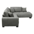 Corner sofa Vaneto pakoworld left corner anthracite fabric 287x208x85cm