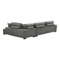 Corner sofa Vaneto pakoworld left corner anthracite fabric 287x208x85cm