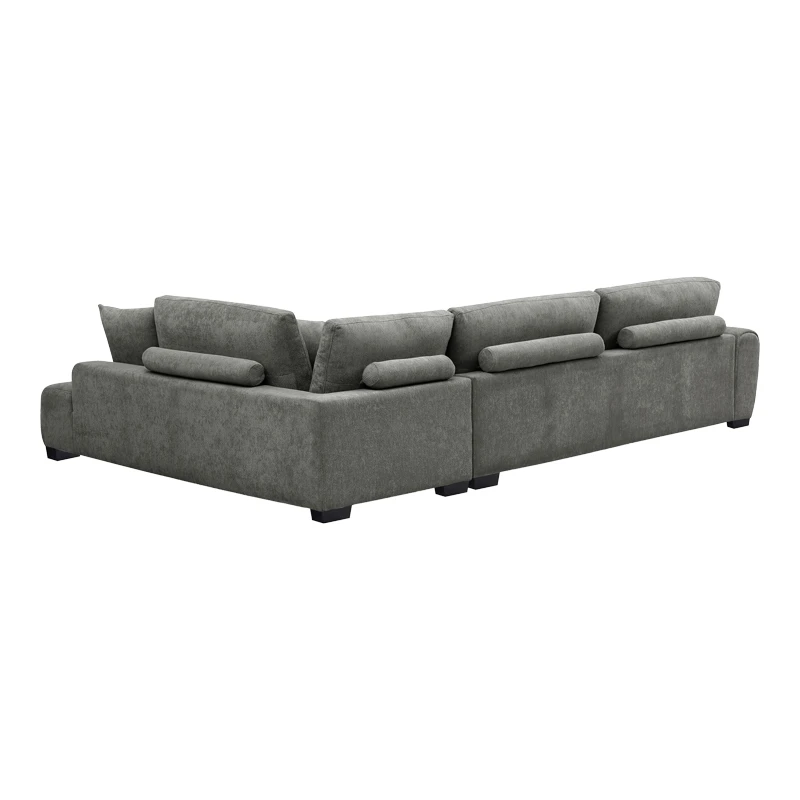 Corner sofa Vaneto pakoworld left corner anthracite fabric 287x208x85cm