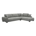 Corner sofa Vaneto pakoworld left corner grey fabric 287x208x85cm