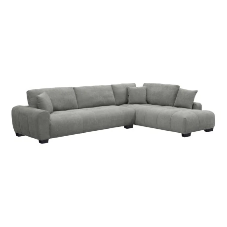 Corner sofa Vaneto pakoworld left corner grey fabric 287x208x85cm
