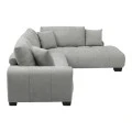 Corner sofa Vaneto pakoworld left corner grey fabric 287x208x85cm