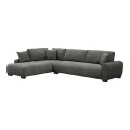 Corner sofa Vaneto pakoworld right corner anthracite fabric 287x208x85cm