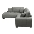 Corner sofa Vaneto pakoworld right corner anthracite fabric 287x208x85cm