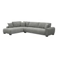 Corner sofa Vaneto pakoworld right corner grey fabric 287x208x85cm