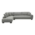 Corner sofa Vaneto pakoworld right corner grey fabric 287x208x85cm