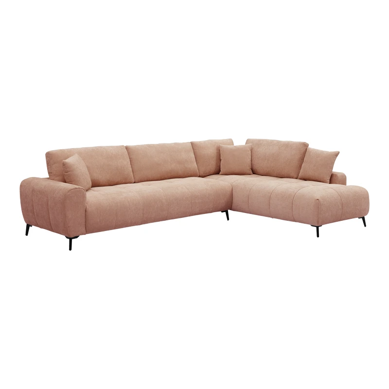Corner sofa Veneto pakoworld left corner rotten apple fabric 298x208x85cm