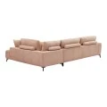Corner sofa Veneto pakoworld left corner rotten apple fabric 298x208x85cm