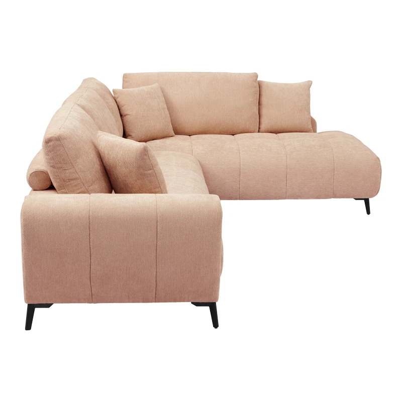 Corner sofa Veneto pakoworld left corner rotten apple fabric 298x208x85cm