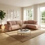 Corner sofa Veneto pakoworld right corner rotten apple fabric 298x208x85cm