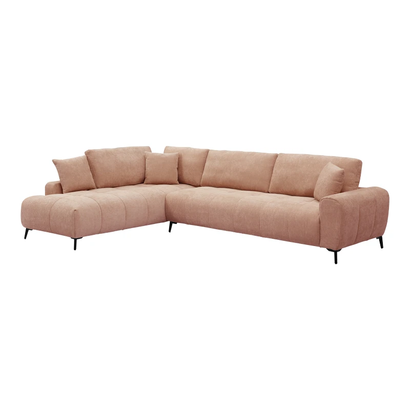 Corner sofa Veneto pakoworld right corner rotten apple fabric 298x208x85cm