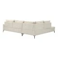Left corner sofa Zenqua pakoworld beige fabric 291x233x90cm