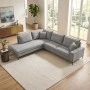 Right corner sofa Zenqua pakoworld grey fabric 291x233x90cm