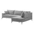 Right corner sofa Zenqua pakoworld grey fabric 291x233x90cm
