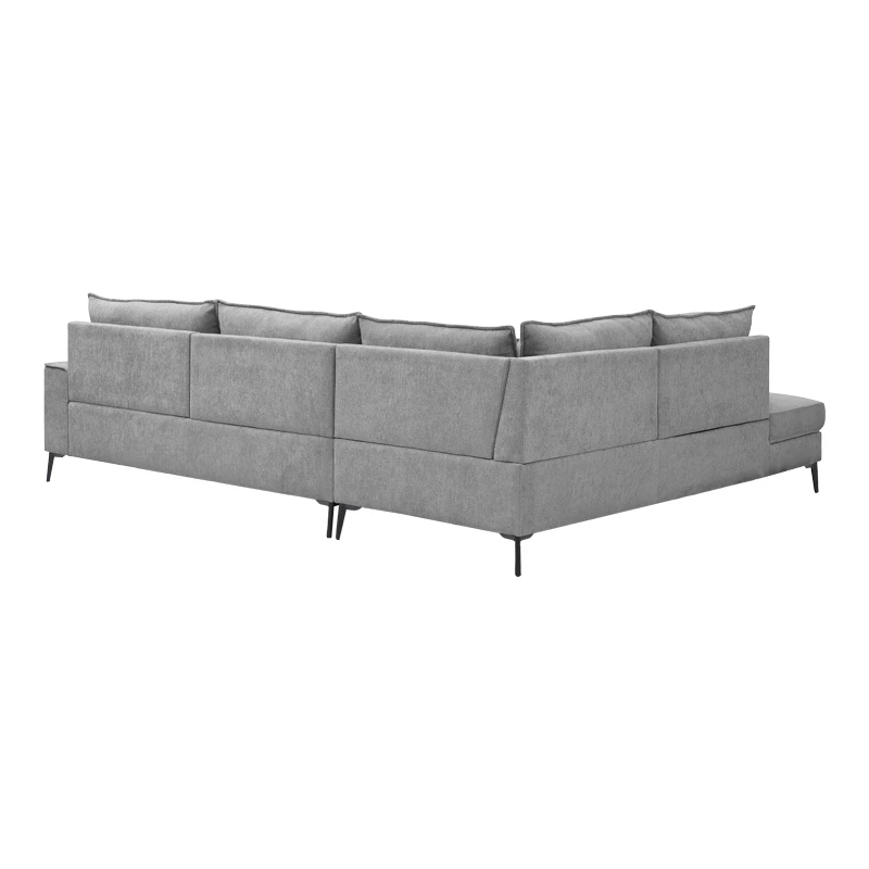 Right corner sofa Zenqua pakoworld grey fabric 291x233x90cm