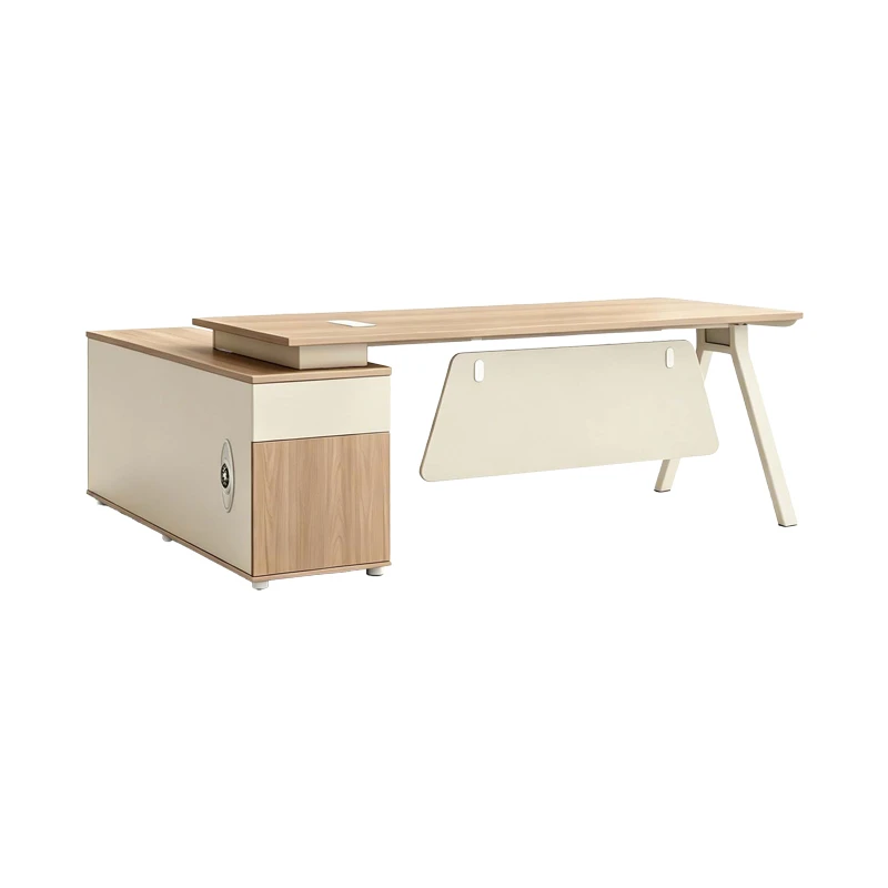 Professional reversible work desk Stark pakoworld corner in oak-beige shade 160x80x75cm