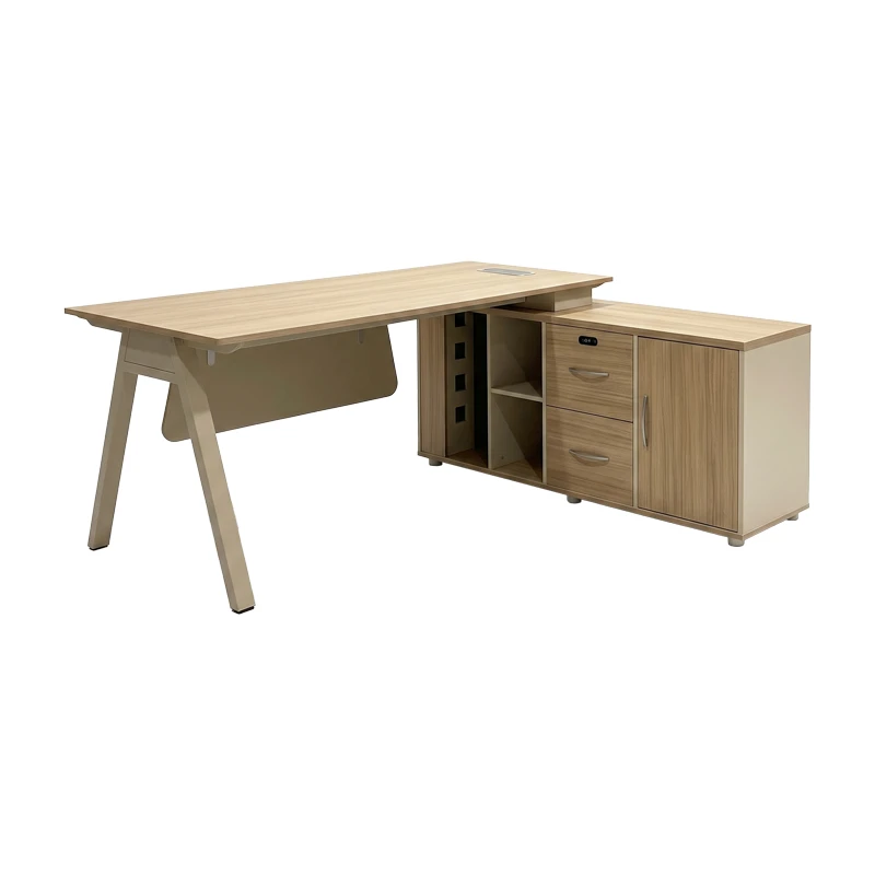 Professional reversible work desk Stark pakoworld corner in oak-beige shade 180x80x75cm