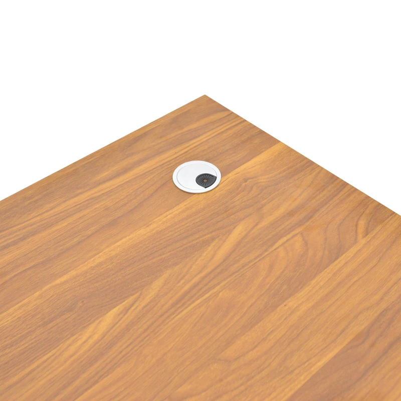 Professional office desk Oscar pakoworld in walnut-dark grey color 150x80x76cm