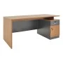 Professional office desk Oscar pakoworld in walnut-dark grey color 180x90x76cm